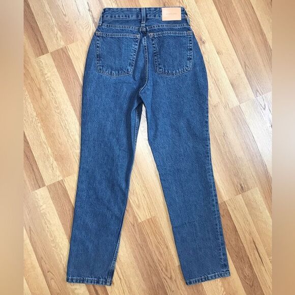 New EVERLANE The Curvy 90s Cheeky Straight Jean Button Fly Organic Cotton Sz 25 - Picture 3 of 12